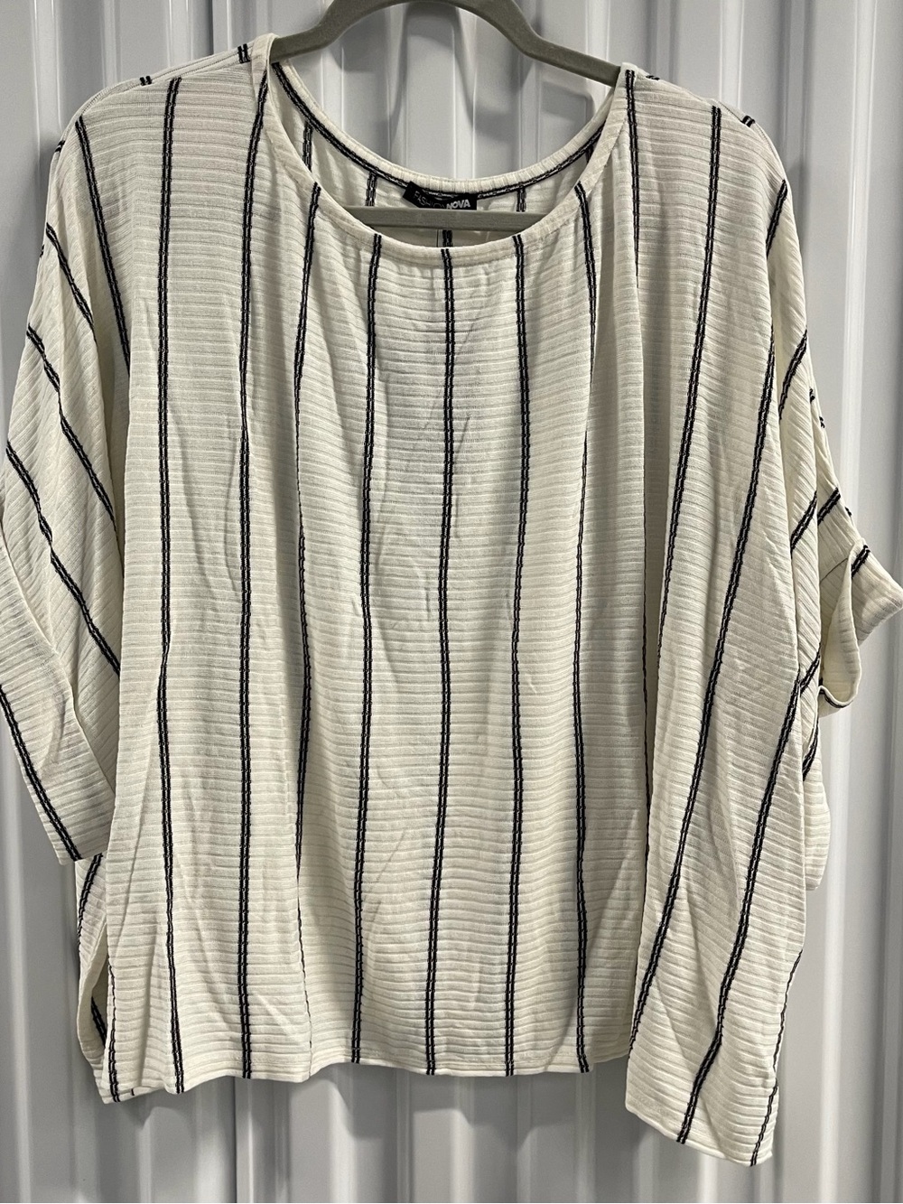 FASHION NOVA Striped Relaxed Women’s Top Size 3X